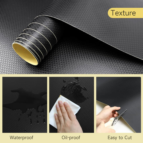 WochiTV Adhesive Shelf Liner | 11.8 X 120 Inches Peel and Stick Kitchen Liner for Cabinets, Drawers, Waterproof