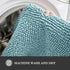 Set 2 Piece(20" 32" 17" 24"), Yeaban Baby Blue Bathroom Rugs x and x Chenille Bath Mats | Absorbent and Washable Bath