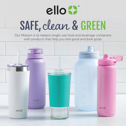 Ello Campy 18oz Stainless Steel Travel Mug - Leak-Proof Slider Lid, Reusable, Vacuum Insulated, Perfect for Coffee or