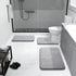 Yimobra Memory Foam Bath Mat, Super Soft Absorbent Non Slip Bathroom Rug 24x17 Inch, Gray