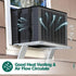 Waterproof Window Air Conditioner Cover for Outside, Detachable Drip Cushions, All Seasons AC Protection