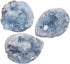 rockcloud Large Natural Raw Blue Celestite Mineral Healing Crystal Cluster Geode Irregular Home Decoration Specimen