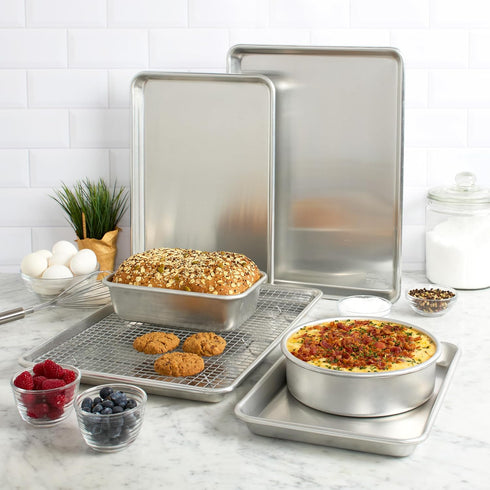 Chigcago Metallic Recycled Aluminum Small 9x13 Baking Sheet, Perfect for Everyday Baking and Roasting Use