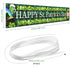 Large Happy St. Patrick's Day Banner, Shamrock Clover Decor, Lucky St. Patty's Day Door Hanging Decorations for Indoor