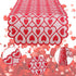 UnslQonds 71 Inch Valentine Table Runner, Long Red Lace Heart Table Runner Backdrop Valentines Decorations Indoor Desk