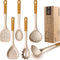 Large Silicone Cooking Utensils Set: Heat Resistant Kitchen Gadgets for Non-Stick Cookware