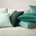 MIULEE Pack of 2 Velvet Soft Solid Decorative Square Throw Pillow Covers - 16x16 Inch Aqua Green