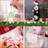 Acrylic Ornaments Blanks, 50Pcs Acrylic Blanks & 50Pcs Stickers for DIY Christmas Ornaments Decoration