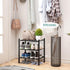 Entryway,3-Tier Closet, viewcare Small Shoe Rack for Black Bamboo Shoe Organizer for Hallway Free Standing Shoe Racks