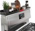 STUTOV 30" Magnetic Stove Top Shelf Black Spice Rack with Red LOVE