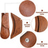 6 Pieces Cast Iron Handle Cover, Handmade Thick Skillet Handle Cover for Kitchen, Rustic PU Leather