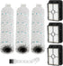 3 Pack Multi-Surface Brush Rolls 2787 and Vacuum Filters 1866 Compatible with
