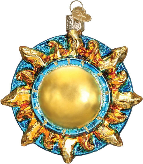 Old World Christmas Ornaments Glass Blown Fanciful Sun, Outer Space Gifts for Christmas Tree, 22034