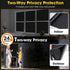 Coavas Blackout Window Film - UV Heat Blocking Privacy Film for Room Darkening, Static Cling, 17.5" W x 78.7" L