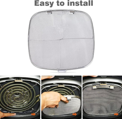 Replacement Stainless Steel Splatter Shield for Ninja Foodi AG301, Fine Mesh Screen Accessories