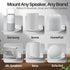 TNP Products 9" (2 Pack, TNP Speaker Shelf Wall Mount - Small Floating Shelf Stand w/Anti Slip for Rear Wireless