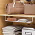KMUZAWN Closet 1 Pack) Expandable Shoe Rack Organizer, Hanging Shoe Organizer for & Adjustable Under Cabinet Shelf,Shoe