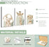 Set 3, 12x16 inch Nursery Wall Decor of Cute Animal Lion Elephant Baby Pictures Poster Prints, Giraffe Jungle Canvas