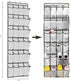 ZKXNBXX 24 ZHXNBXX Over The Door Shoe Organizers with Mesh Pockets Shoe Organizer Storage Hanging SimpleHouseware Shoe