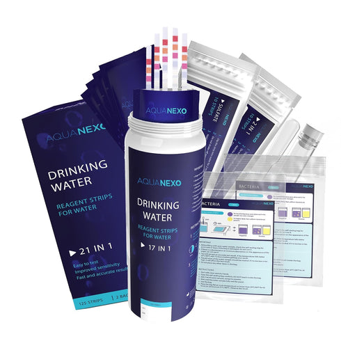 AQUANEXO 21 Parameters, 125 + 20 Drinking Water Test Strips + 2 x