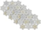 DII Embroidered Holiday Table Décor Collection, Christmas Kitchen Snowflakes Placemat Set, 4 Piece