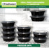 Freshware Meal Prep Bowl Containers - 30 Pack Plastic Bowls with Lids for Soup and Salad, BPA Free
