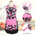 G2PLUS Vintage Damask Mothers Apron for Women, Extra Long Ties, Pockets, 29 x 21 Inch, Perfect for Cooking, Baking,
