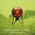 10 12 inch Lily's Home Metal Gazing Ball Stand - Durable Rust-Resistant Display Stand for to Balls - Indoor/Outdoor