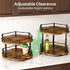 2 Countertop 10 Inch Spice Rack Lazy Susan Organizer for Cabinet, Rotating Spice Organization Tier Adjustable Lazy