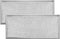AMI PARTS Fits Whirlpool W10208631A Microwave Grease Filter, Approx 13" x 6" (2-Pack)