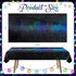 2 Pack 54'' 108'' Iridescent Galaxy Holography Tablecloth, x Color-Shifting Space Table Cover with Reflective Stars