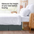 Utopia Bedding King Bed Skirt - Soft Quadruple Pleated with 16 Inch Tailored Drop - Hotel Quality, Grey