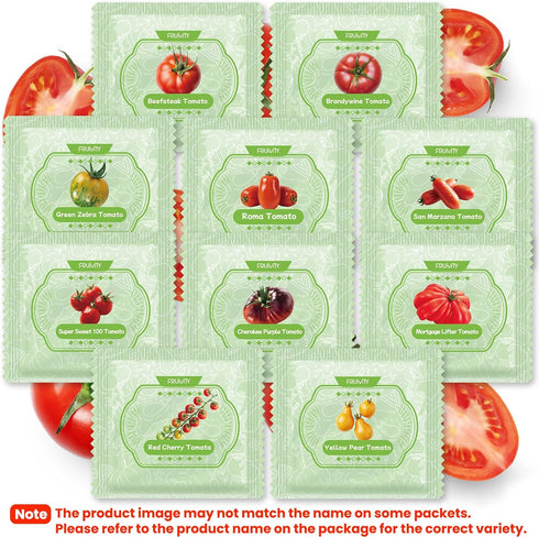 10 Pack Pack -5000+ Heirloom Tomato Seeds Variety Non-GMO Garden Seeds for Planting Outdoors & Indoor Home Gardening