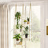 Bamworld Hanging Shelves Plant Hanger Indoor Window Plant Shelves Wood Plant Wall