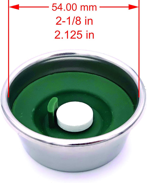Backflush Disc for Espresso Machine - Food-Grade Silicone Blind Insert, Compatible with Cleaning Tablets (1, Green)