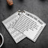 Kitchen Temperature Meat Chart Magnet, Essential for Chefs, Cooking Equivalents in Cups, Teaspoons, Ounces, Milliliters