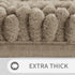 Yimobra Bathroom Rug Mat, Extra Thick Super Absorbent Bath Rugs, Non-Slip Quick Dry Soft Shower Carpet (Camel, 44" x
