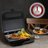 OVENTE Electric Panini Press Grill with Nonstick Plates, LED Indicator Lights, Compact Sandwich Maker, Black