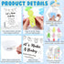 Blosssound Set 24 24 Funny Baby Shower Games Decorations Let's Make a Baby Clay Game Sign Play Clay Pencils Shower