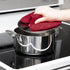 All-Clad Premium Pot Holder & Heating Pad, 10"x6.25", Heat Resistant to 500 Degrees, 100% Cotton, Chili Red