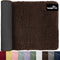 KANGAROO Luxury Chenille Bath Rug, 30x20, Extra Soft and Absorbent Shaggy Mat for Tub, Shower, Bathroom, Brown