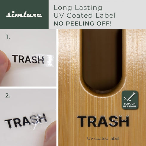 Simluxe Trash Bag Dispenser Wall Mounted & Stackable Garbage Bag Holder Dispenser for Kitchen & Pantry | Durable