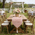 72 inch Blush Pink Table Runner Triangular End, Spring Mother's Day Fluffy Faux Fur Dresser Runners for Bedroom, Coffee
