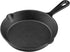 6 Inch Cast Iron Skillet, Pre-seasoned Frying Pan with Drip-Spouts for Indoor and Outdoor Cooking