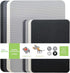 Simply Genius Cutting Board Set - 8-Pack Gray, 4 Large and 4 Small Plastic Cutting Boards for Kitchen