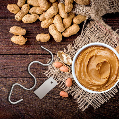 CONSIO 16-35 Stainless Steel Peanut Butter Stirrer for Mixing Various Butter, Peanut, Almond or any Nut Butter, Fits