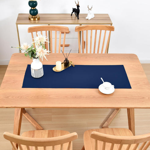 36 Inches 12X36 Inch Farmhouse Navy Blue Table Runner Small Short Table Runners Coffee Table Runner for Dresser Living