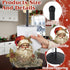 MorningRo Countertop 3D Christmas Paper Towel Holder Retro Santa Kitchen Decor and Accessories Black Metal Farmhouse