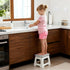Todetana Folding Step Stool for Adults, Kids Bathroom Stool, Plastic Pink Stepping Stool for Living Room, Compact Fold