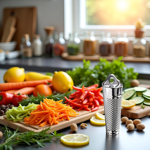 Jinshining Silver Multifunctional Kitchen Stainless Steel Ginger Garlic Nutmeg Grater Nut Walnut Lemon Hand Planer Tool